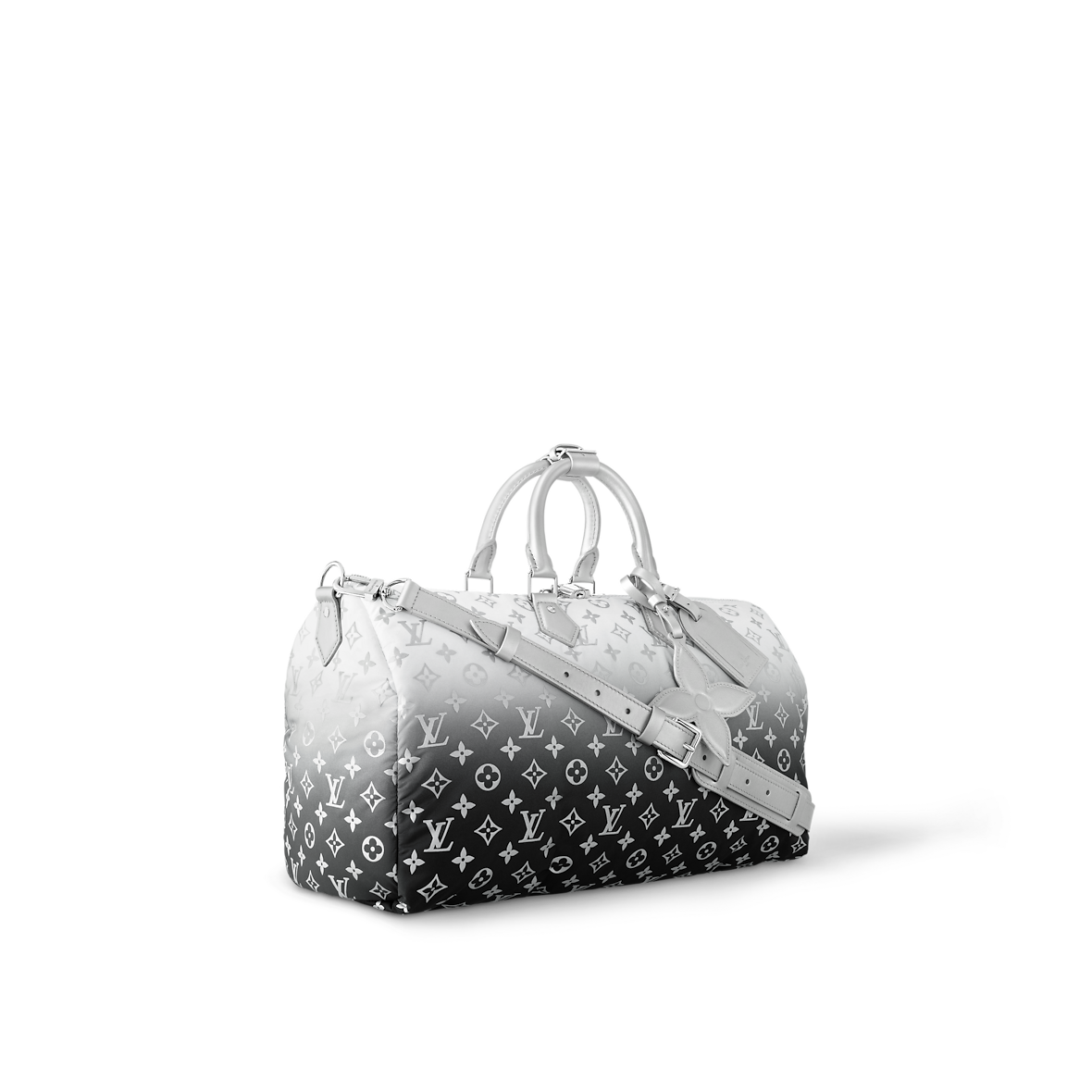 Sac Keepall Bandoulière 45 - LV - Blanc Noir