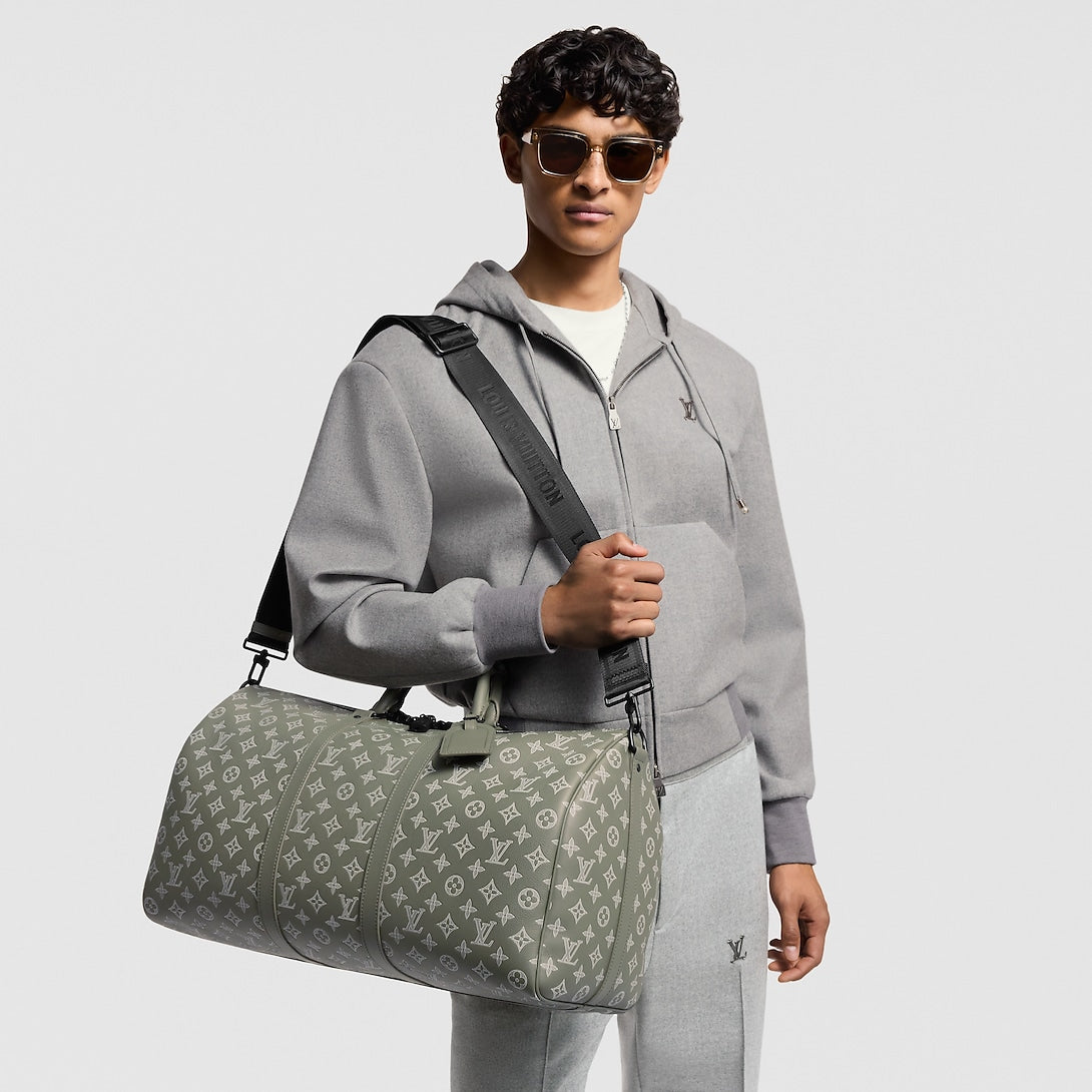 Sac Keepall Bandoulière 50 - LV - Vert kaki