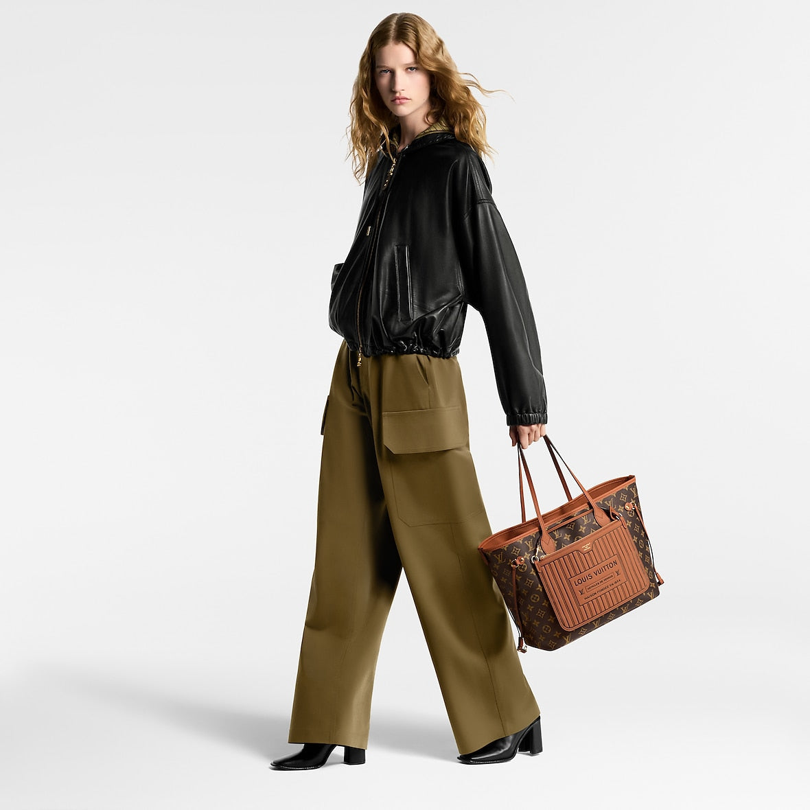 Sac Neverfull Inside Out MM - LV - Marron