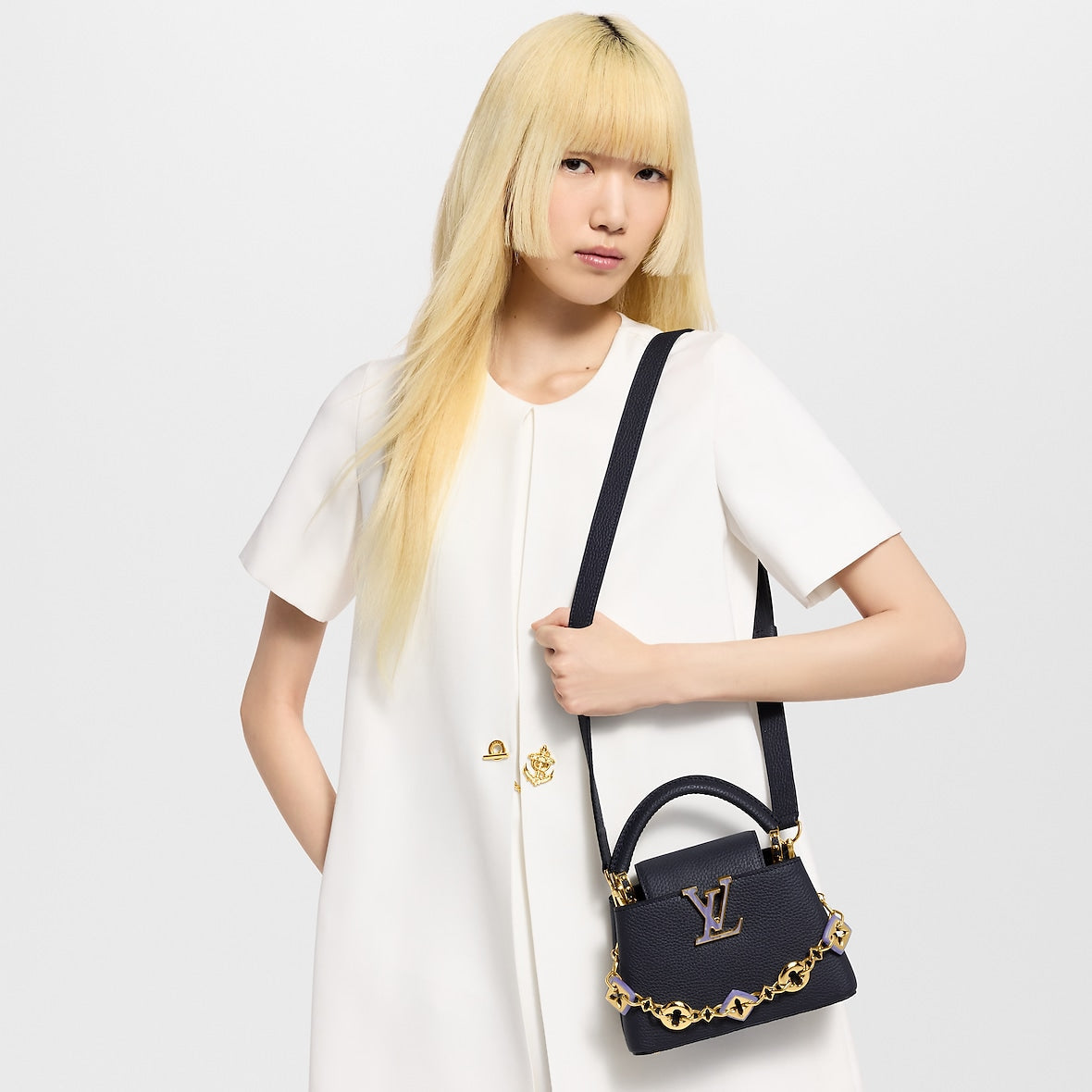 Sac Capucines Mini - LV - Noir/Doré