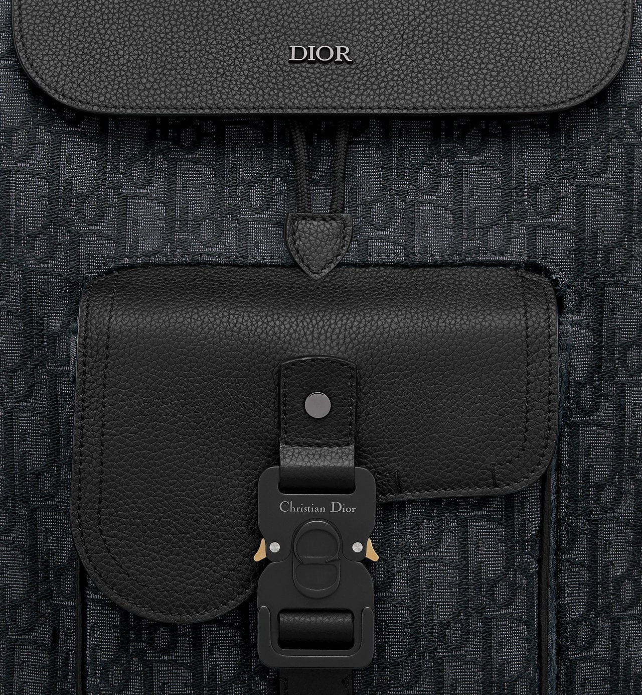 Sac à dos à rabat Saddle - Dior - Noir