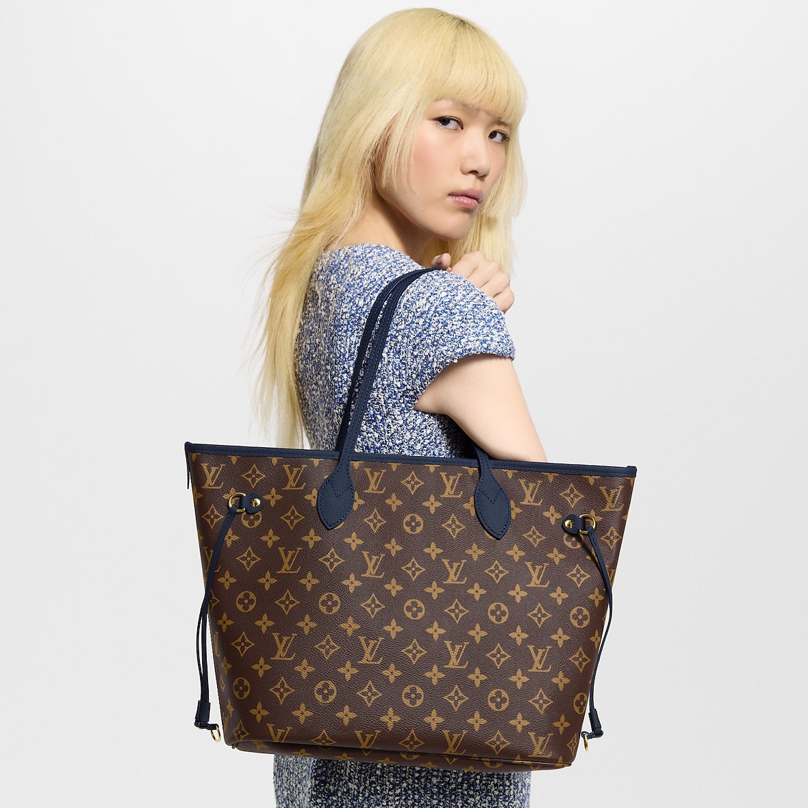 Sac Neverfull Inside Out MM - LV - Bleu