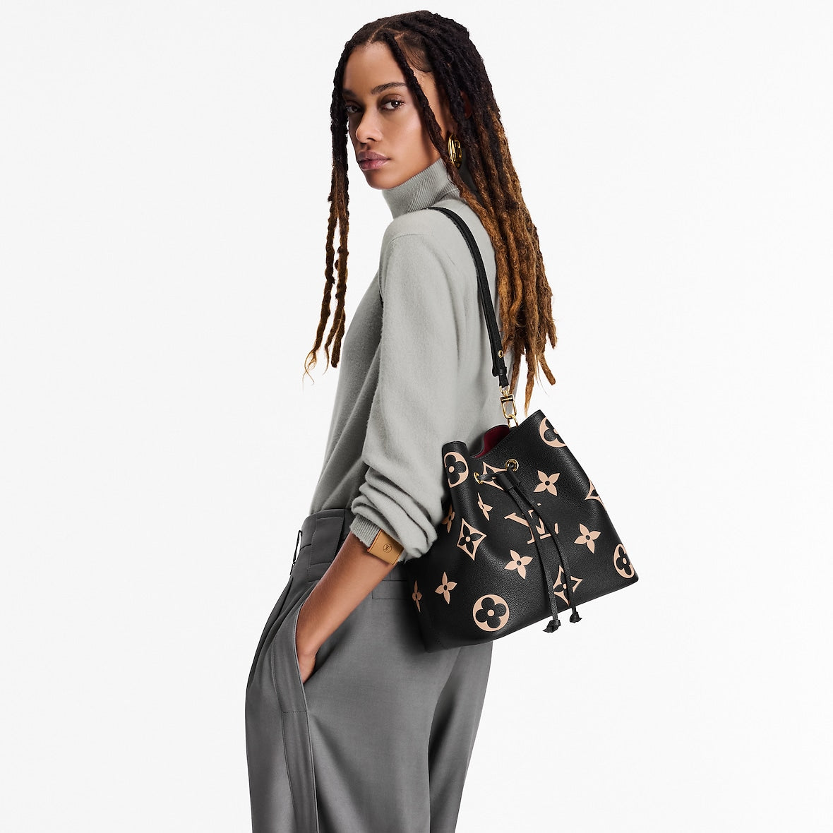 Sac NéoNoé MM - LV - Noir/Rose