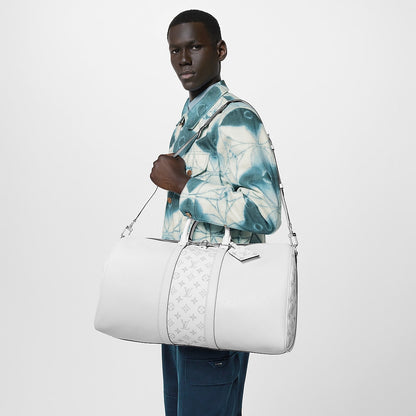 Sac Keepall Bandoulière 50 - LV - Blanc