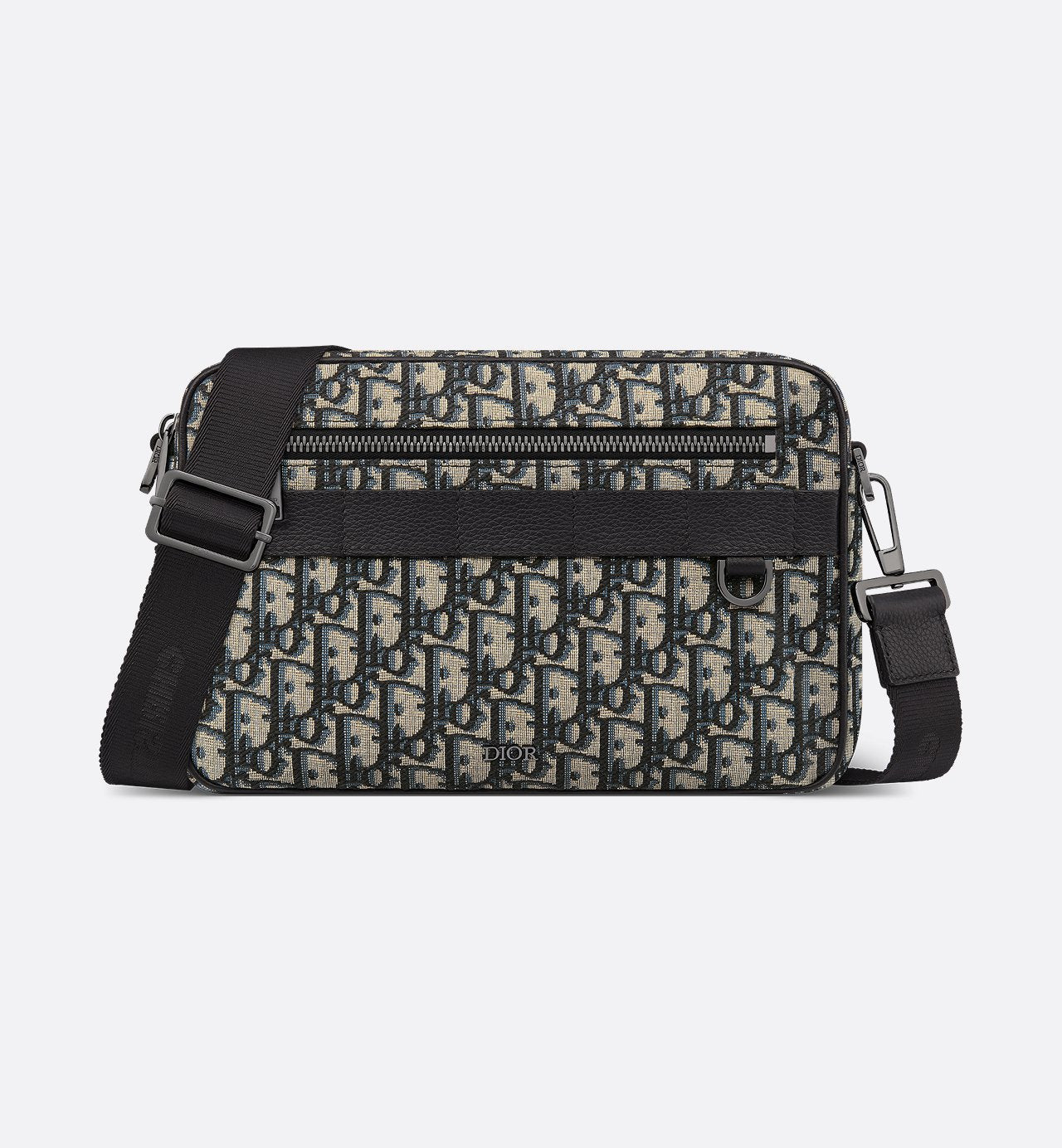 Sac bandoulière Maxi Safari Dior - Noir Beige