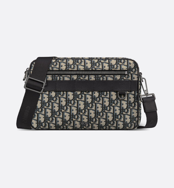 Sac bandoulière Maxi Safari Dior - Noir Beige