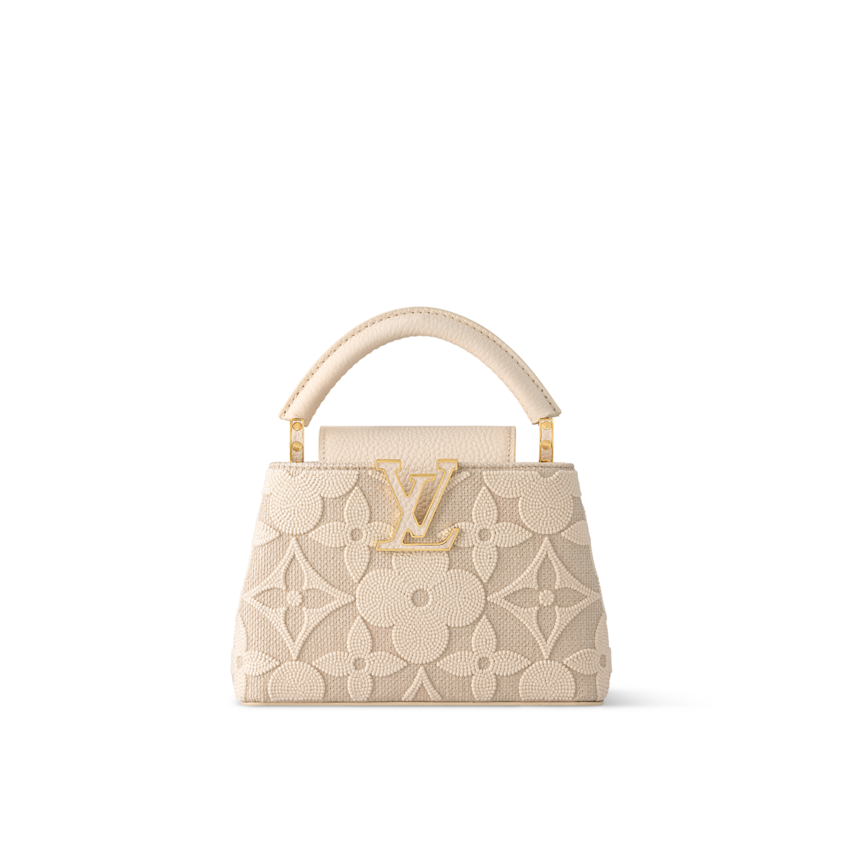 Sac Capucines Mini - LV - Blanc cassé