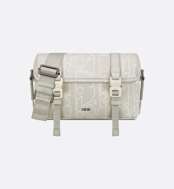 Sac Messenger à rabat Dior Hit The Road - Blanc