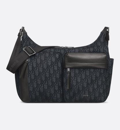 Sac Hobo Rider Soft Medium Dior - Noir