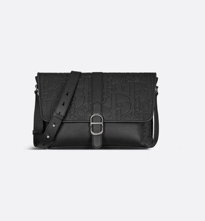 Sac Messenger à rabat Dior Daily Large - Noir