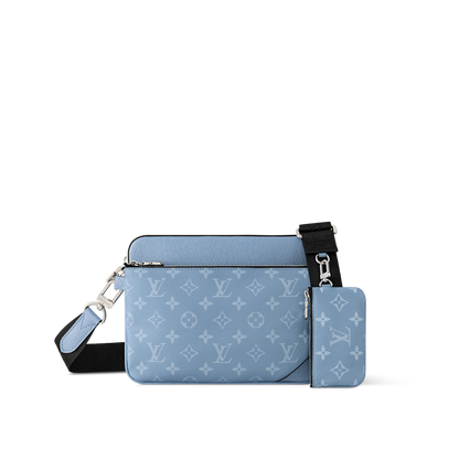 Sac Trio Messenger - LV - Bleu ciel