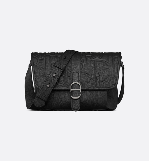 Sac Messenger à rabat Dior Daily Medium - Noir