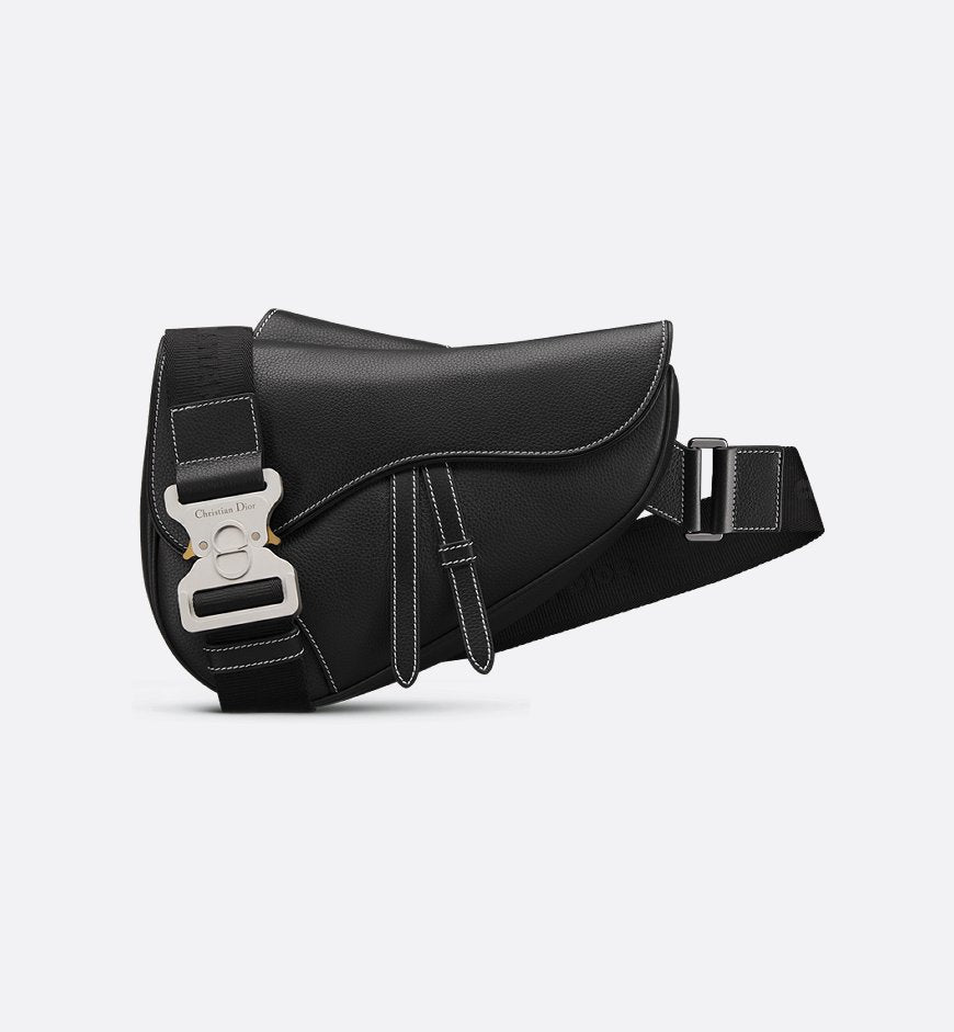 Sac Saddle Cuire Dior - Noir