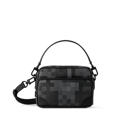 Sac Nil Messenger - LV - Noir Gris carreau