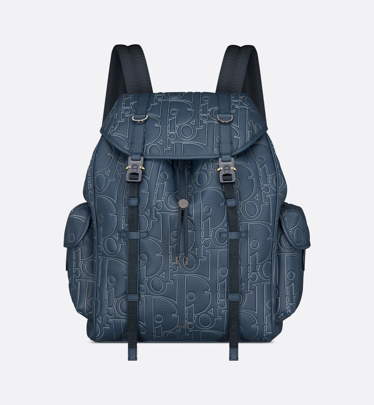 Sac à dos à rabat Dior Hit The Road - Bleu nuit