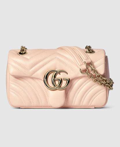 Sac à épaule GG Marmont petit format - Rose