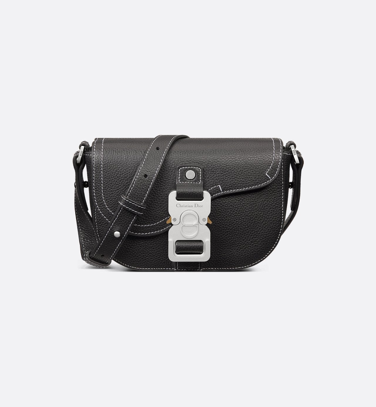 Mini sac Messenger Dior à rabat Saddle - Noir