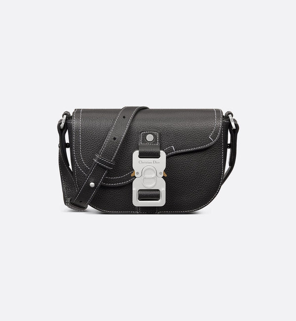Mini sac Messenger Dior à rabat Saddle - Noir