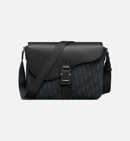 Sac Messenger à rabat Saddle - Dior - Noir