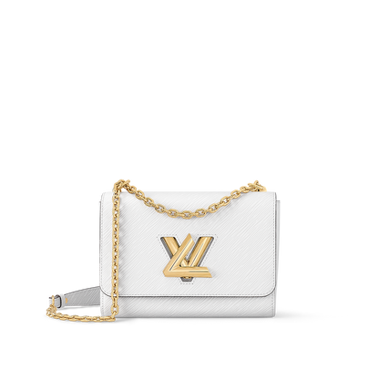 Sac Twist MM - LV - Blanc