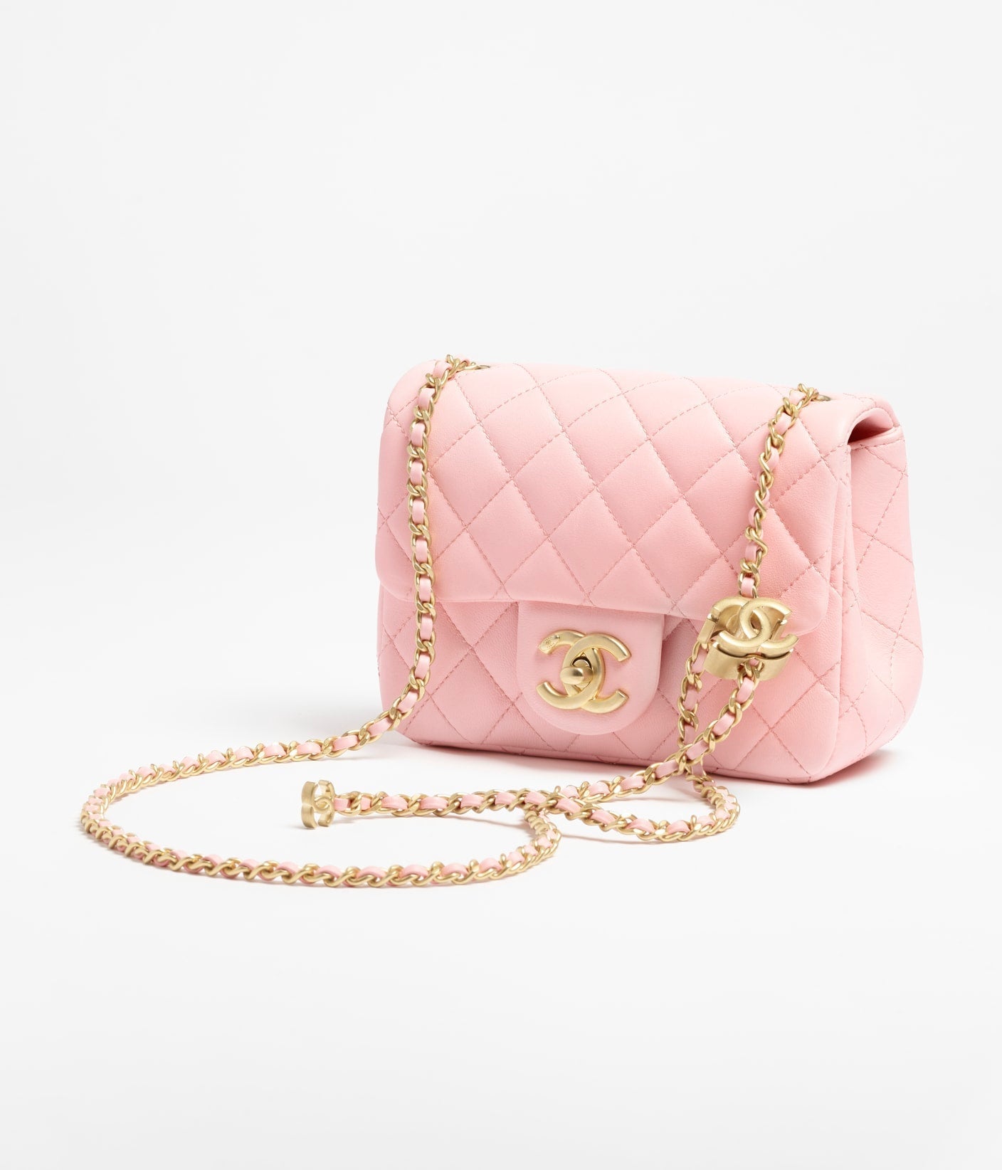 MINI SAC À RABAT CHANEL ROSE