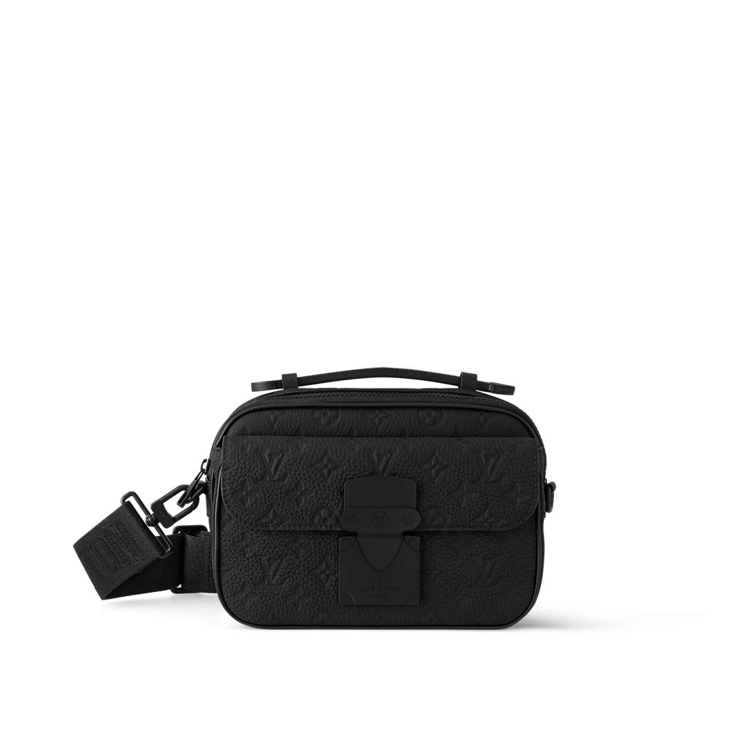Sac messenger S Lock - LV - Noir