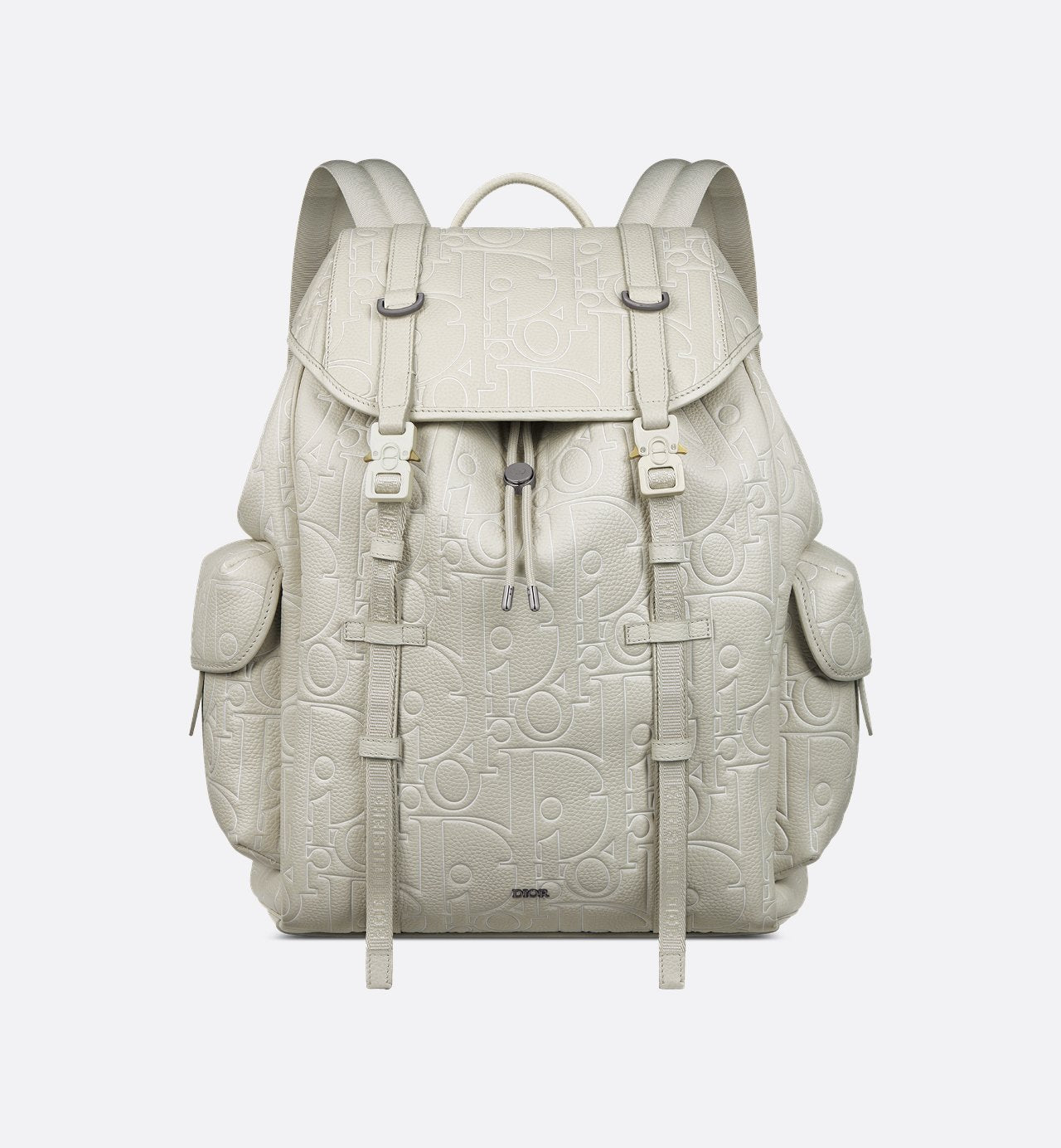 Sac à dos à rabat Dior Hit The Road - Blanc