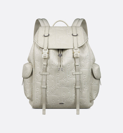 Sac à dos à rabat Dior Hit The Road - Blanc