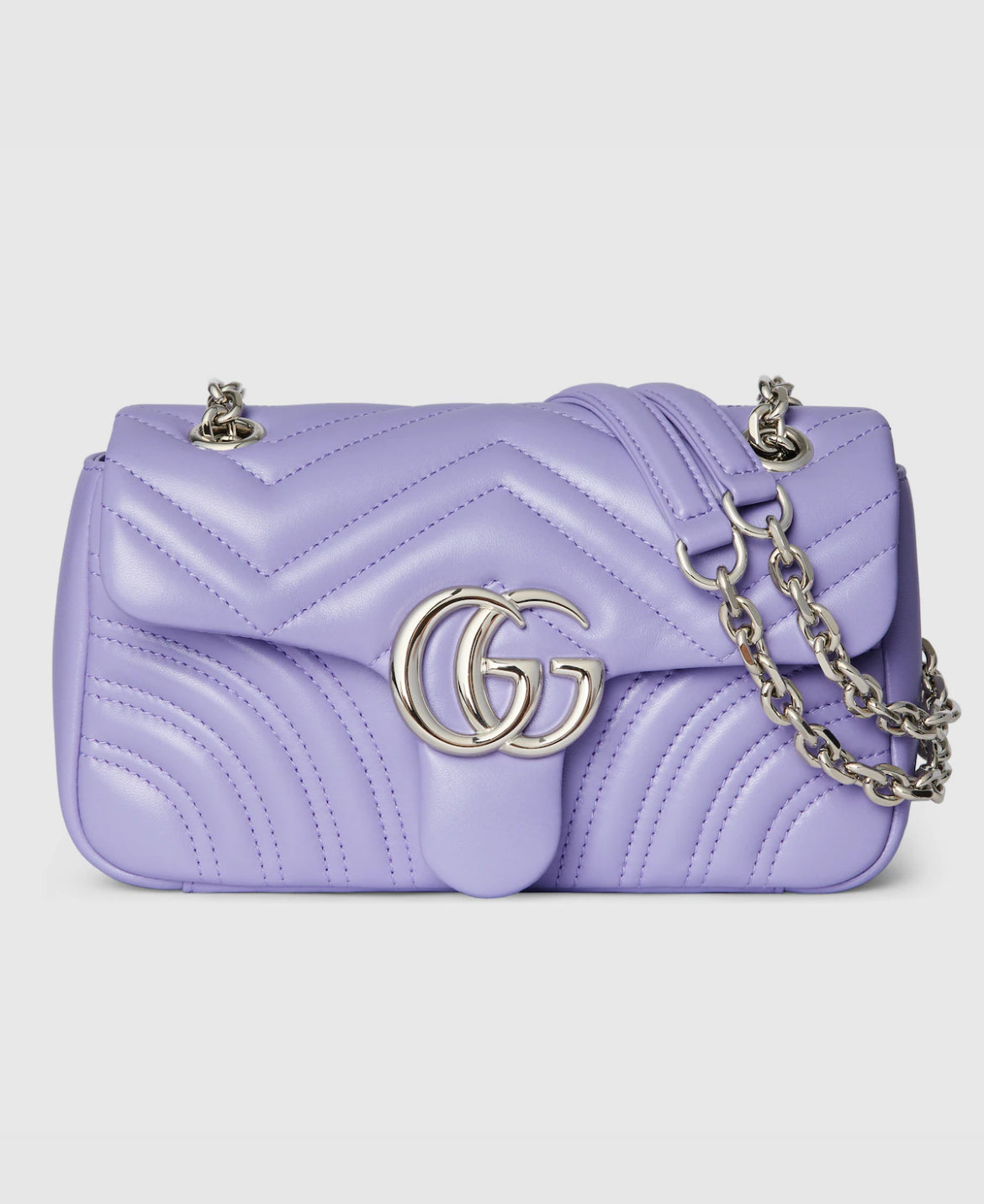 Sac à épaule GG Marmont petit format - Violet