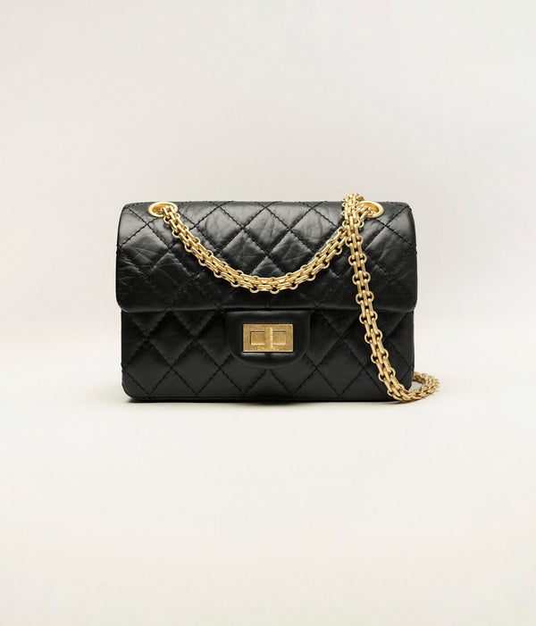 MINI SAC 2.55 CHANEL NOIR