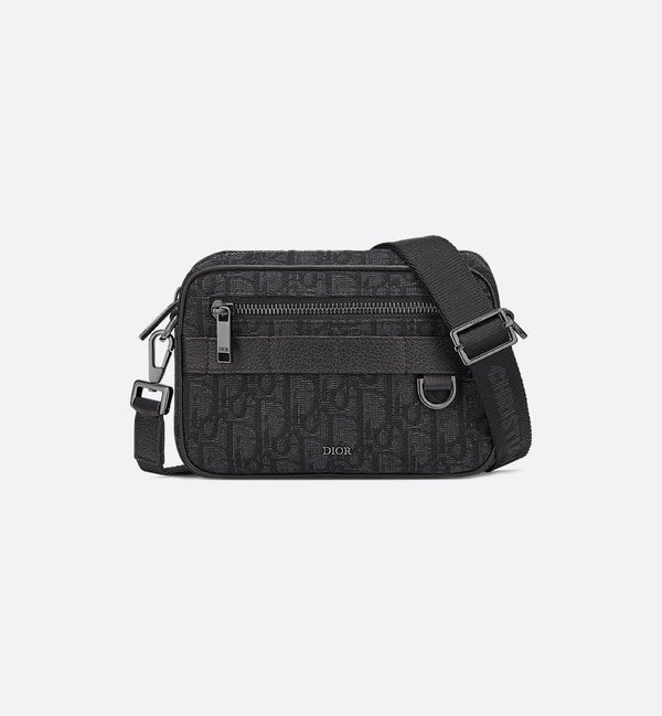 Sac bandoulière Mini Safari Dior - Noir