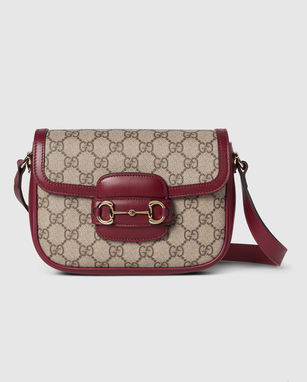 Sac à épaule Gucci Horsebit 1955 petit format - Rouge