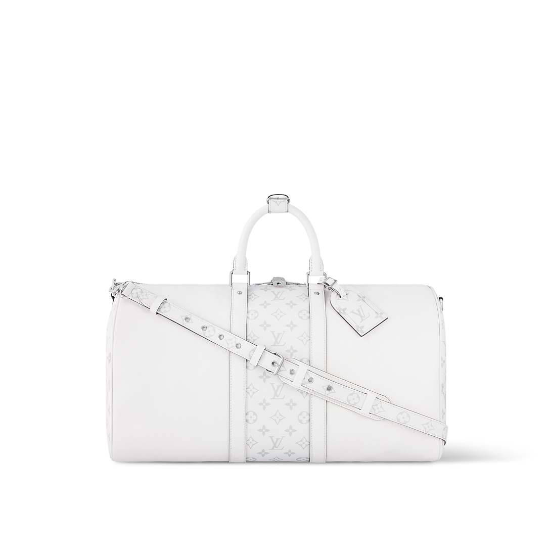 Sac Keepall Bandoulière 50 - LV - Blanc
