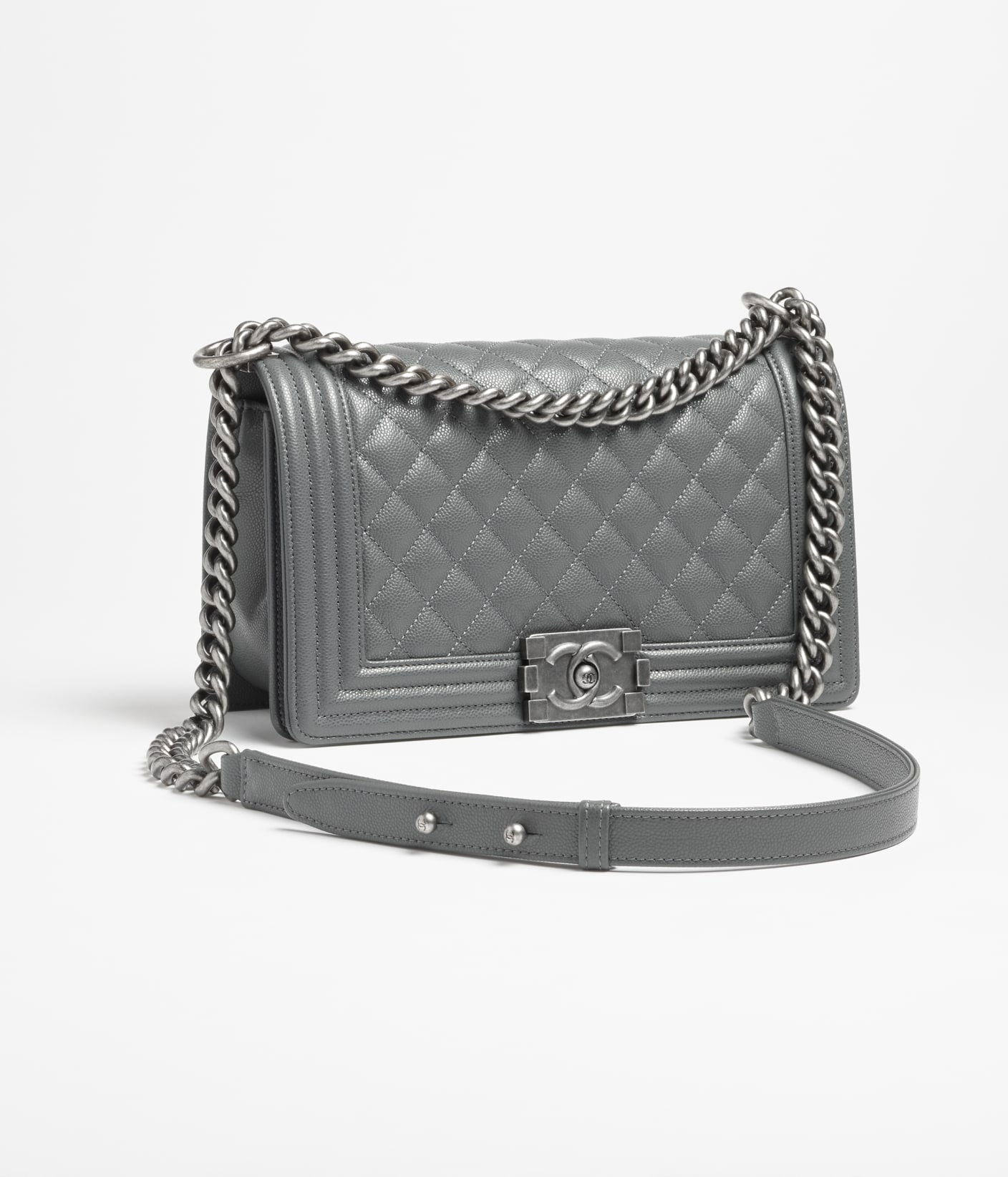 SAC BOY CHANEL GRIS