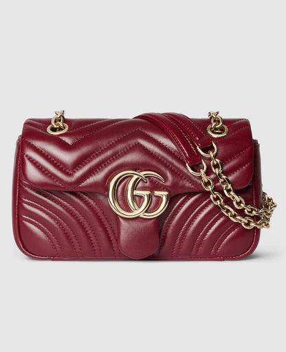 Sac à épaule GG Marmont petit format - Rouge