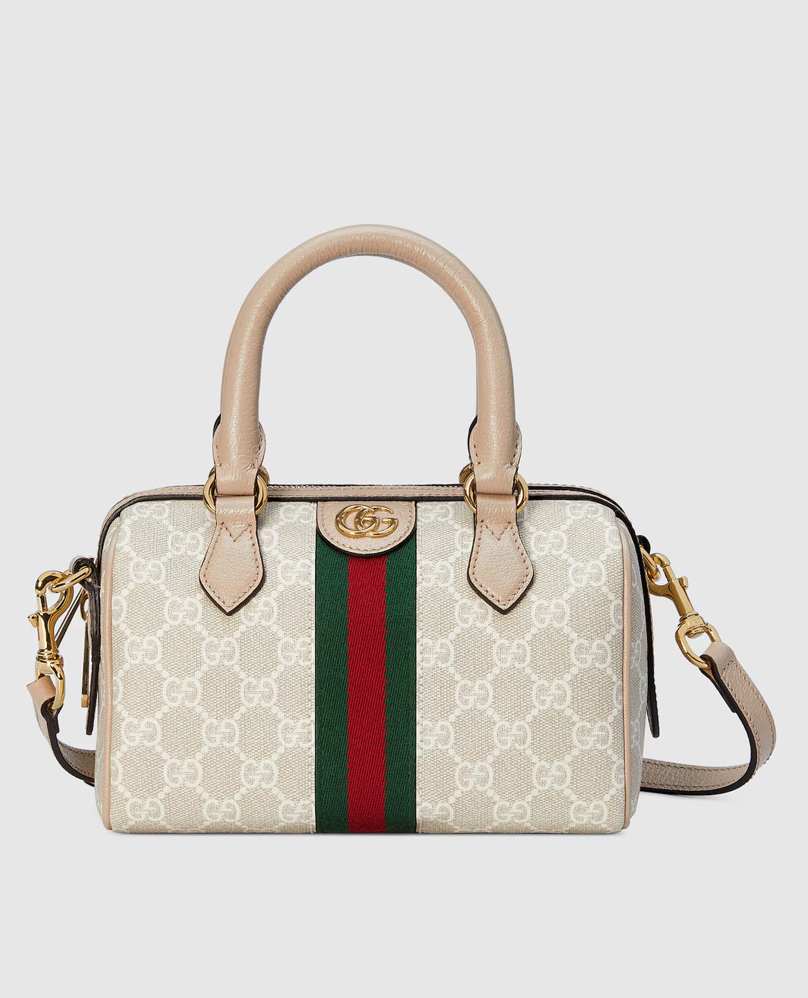 Sac Boston GG Ophidia petit format - Blanc