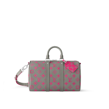Sac Keepall Bandoulière 35 - LV - Gris Rose