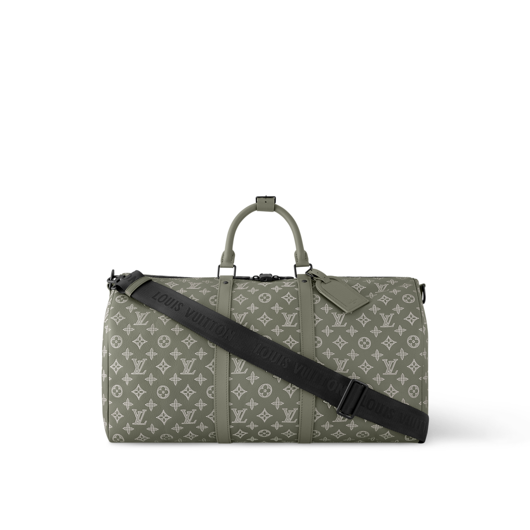 Sac Keepall Bandoulière 50 - LV -  Vert kaki