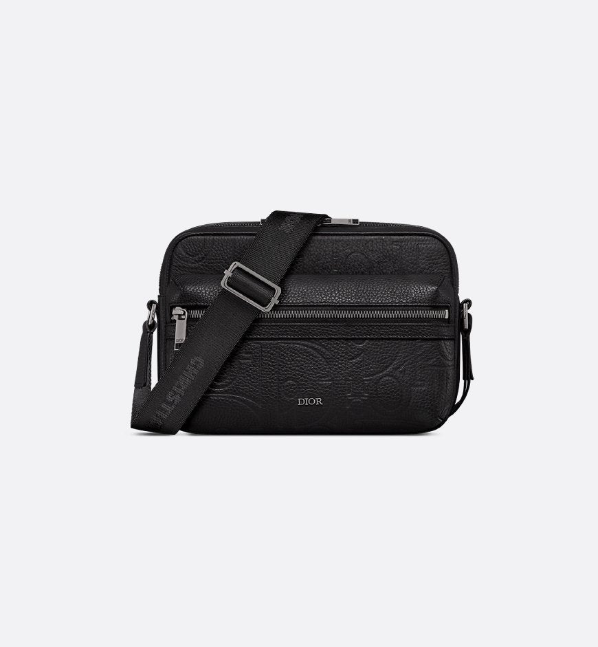 Sac Messenger zippé Rider 2.0 Cuir - Dior - Noir