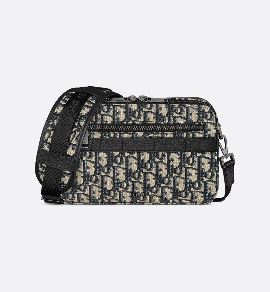 Sac bandoulière Safari Dior - Noir Beige