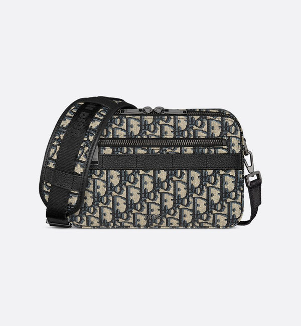 Sac bandoulière Safari Dior - Noir Beige