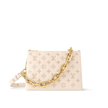 Sac Coussin PM - LV - Blanc Rose
