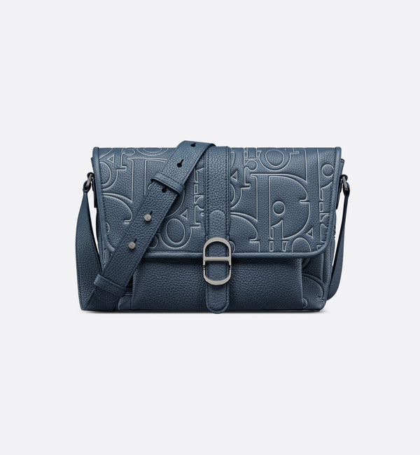 Sac Messenger à rabat Dior Daily Medium - Bleu