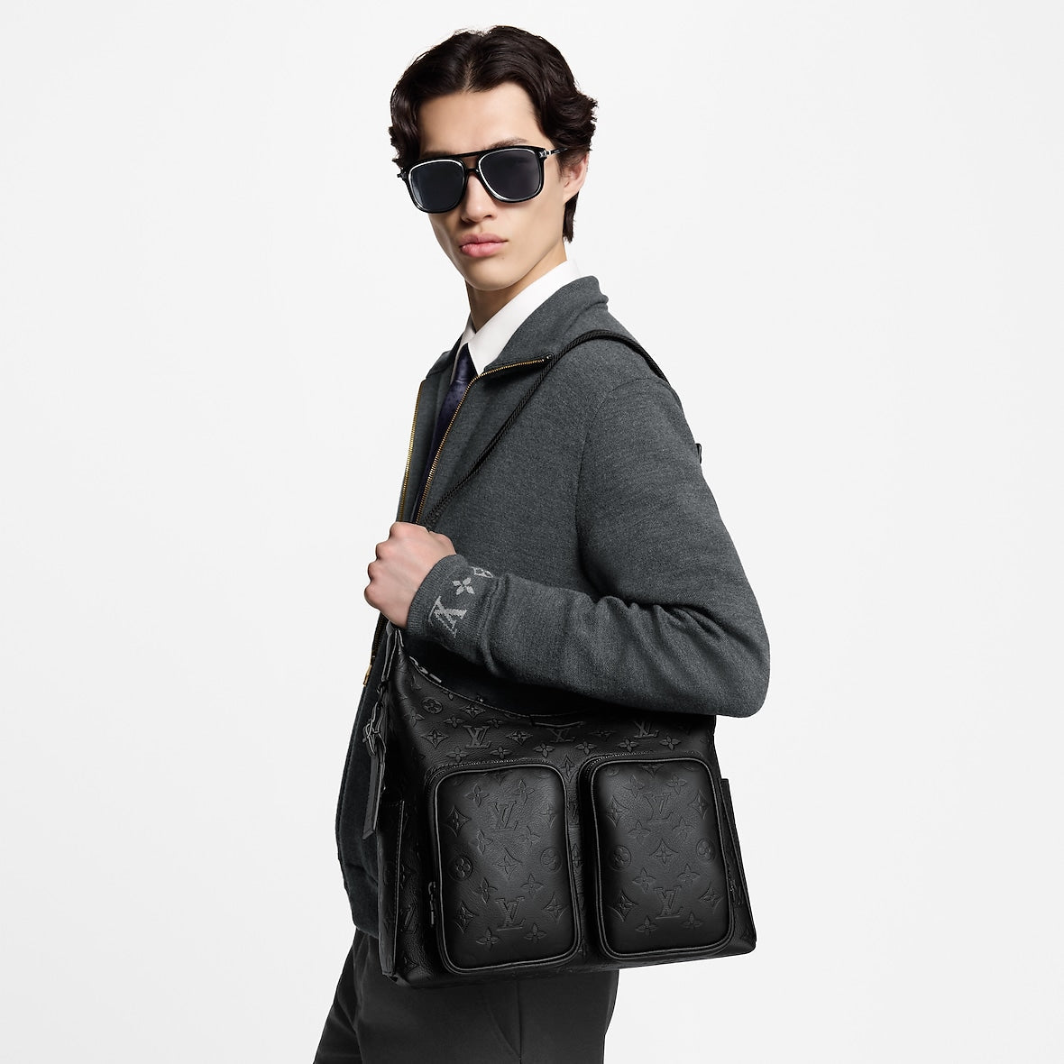 Sac Hobo Cargo - LV - Full Black