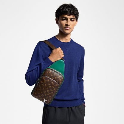 Sac Avenue Slingbag - LV - Marron vert