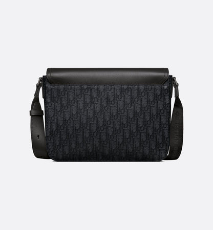 Sac Messenger à rabat Saddle Medium Dior - Noir