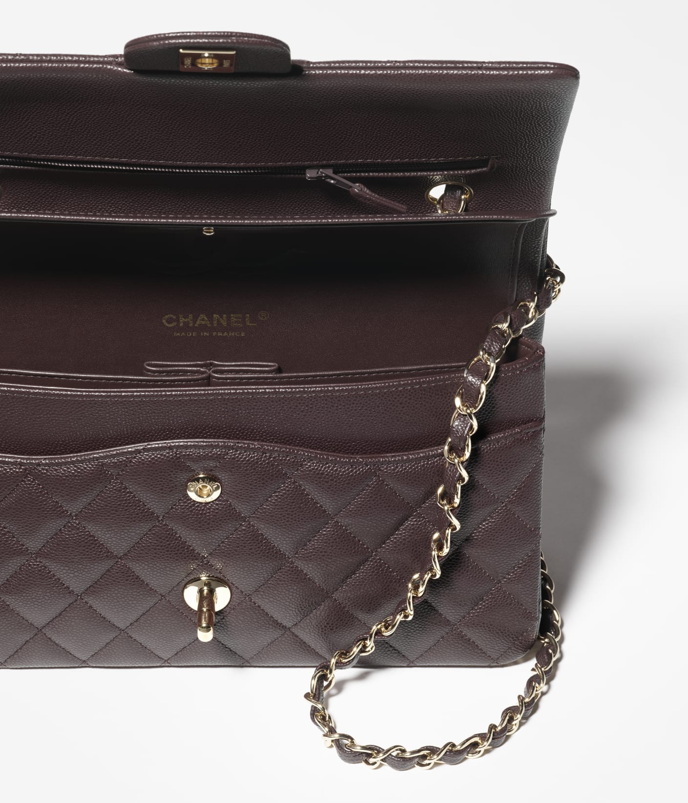 SAC CLASSIQUE 11.12  - CHANEL - Rouge bordeau