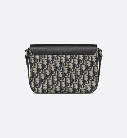 Sac Messenger à rabat Saddle Small Dior Noir et Beige