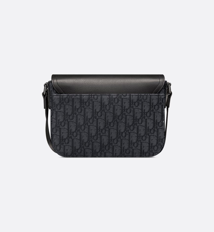 Sac Messenger à rabat Saddle Small Dior Noir