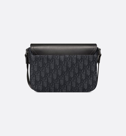 Sac Messenger à rabat Saddle Small Dior Noir